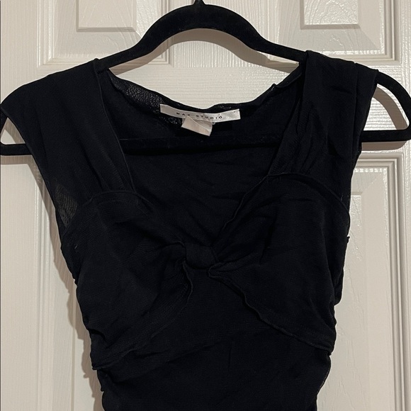 Black Ruffle Top - Picture 2 of 3